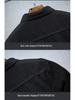 Men's Trendy Black Denim Jacket: Casual, Versatile, Ripped Style for Autumn and Winter