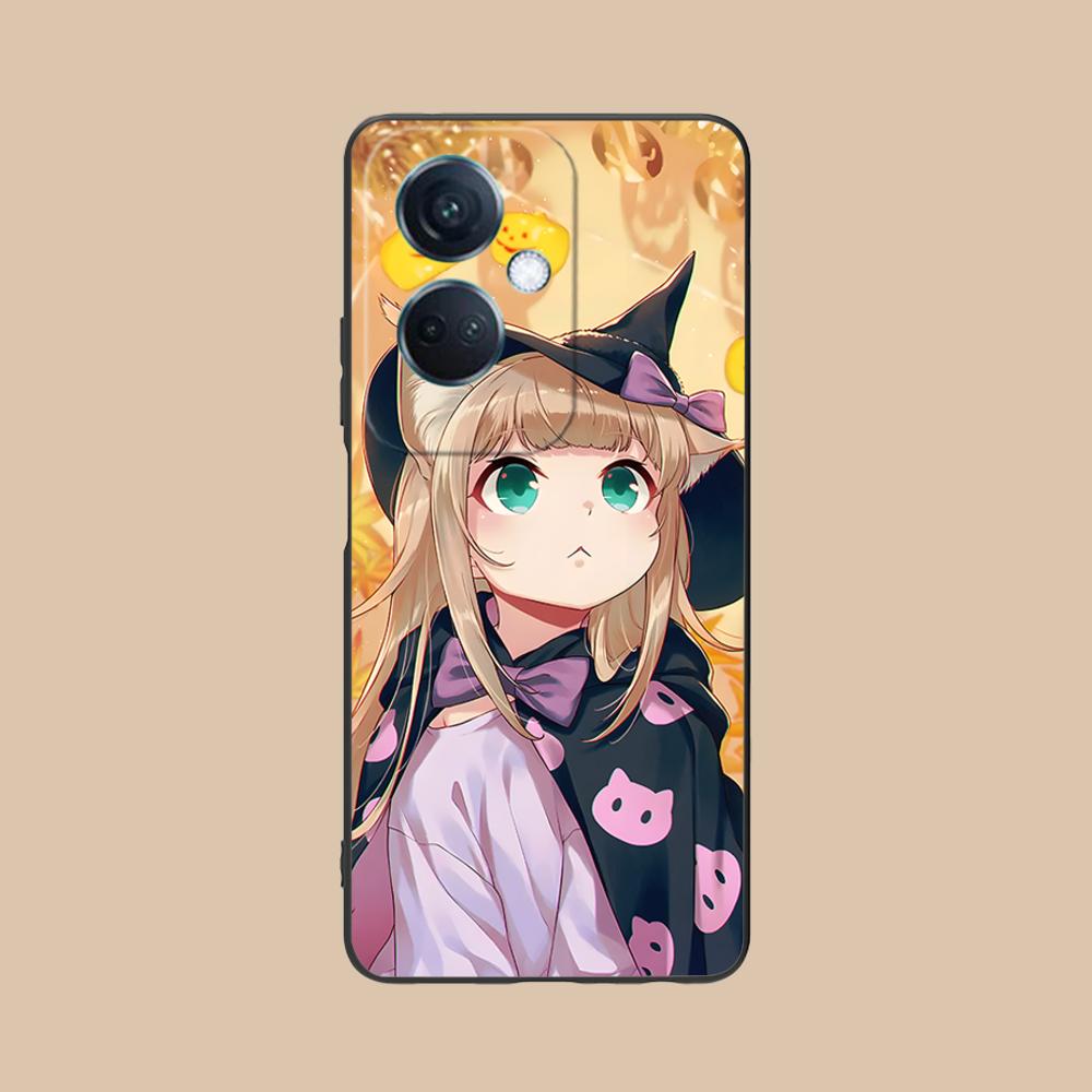 Anime Kinako Hara Mobile Phone Case for OPPO Reno 14 13 12 11 10 9 8 7 6 5 F T Pro 5G Colorful Printing Cover Cellphones Luxury