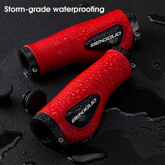 Велосипедная ручка, удобная амортизирующая легкая ручка с двойным замком, велосипедная ручка, аксессуары для велосипеда