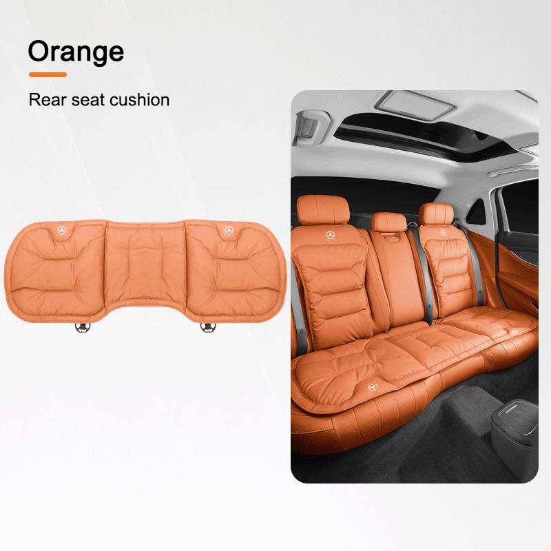 XKJ1 Car Breathable Seat Plush Cushion Velvet Pad Rear Seat Cover For Mercedes Benz GLC CLE CLA GLB GLS W177 W205 W213 W222 Stickers