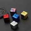 Metal Cube Rotating Fingertip Gyroscope Fidget Anti Pressure Toy Adult Office Home Travel Portable Rotating Toy Christmas Gift