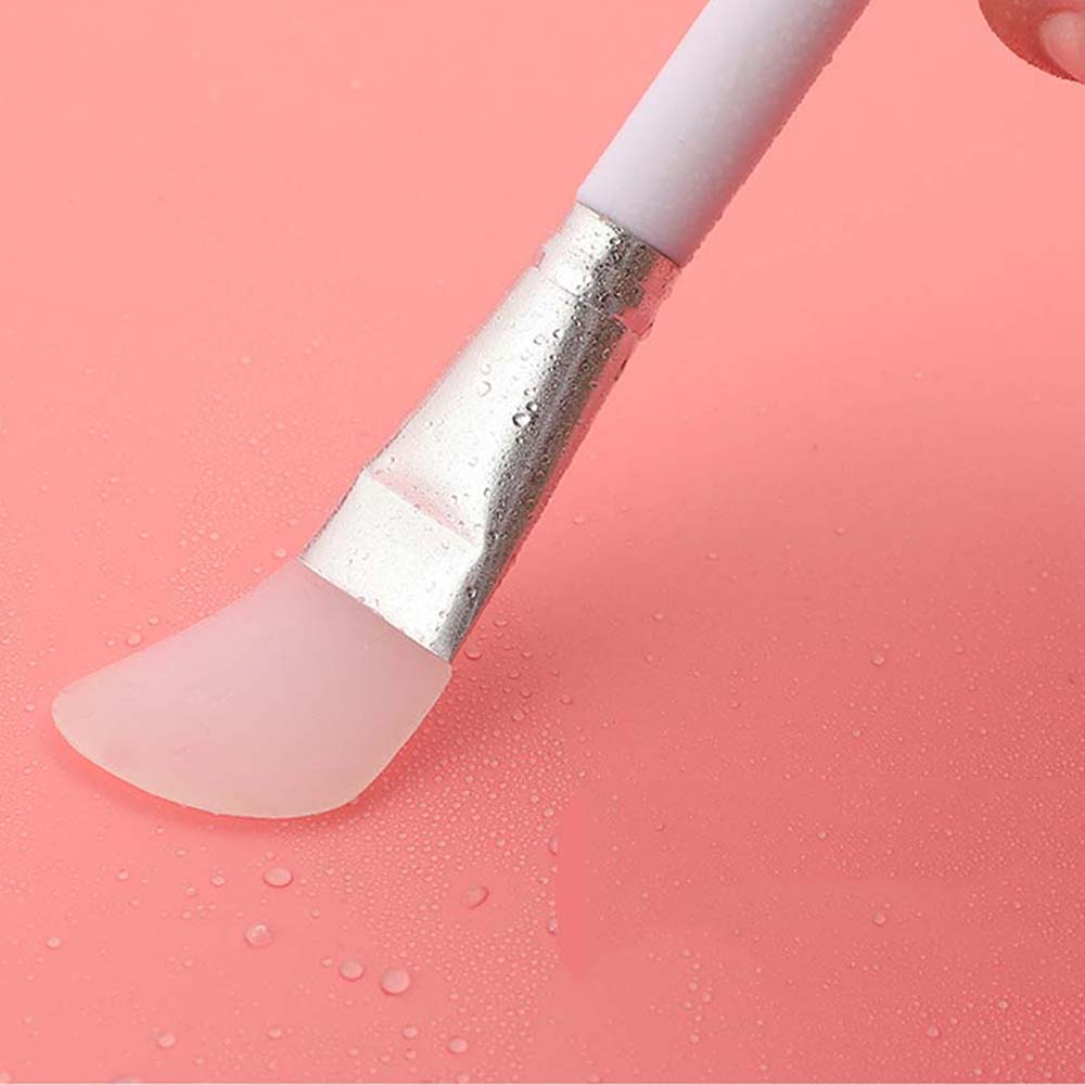 Fiber Blending Double-Ended Silicone Mask Brush Makeup Brush Facial Mud Mixing Brush DIY Mask Tools