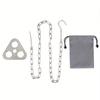 Stainless Steel Outdoor Cooking Hanging Rack Barbecue Triangle Stand  Bonfire Party