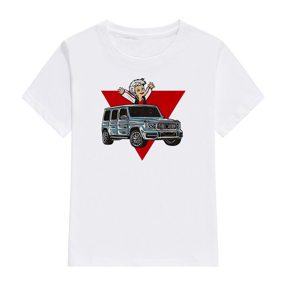 Детские футболки из 100% хлопка, мерч А4 Гелик принт, повседневная семейная одежда, детская модная одежда, топы