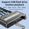 Wireless Audio Converter DAC Bluetooth-compatible5.1 Receiver Support USB U-Disk Play with Microphone Remote Control
