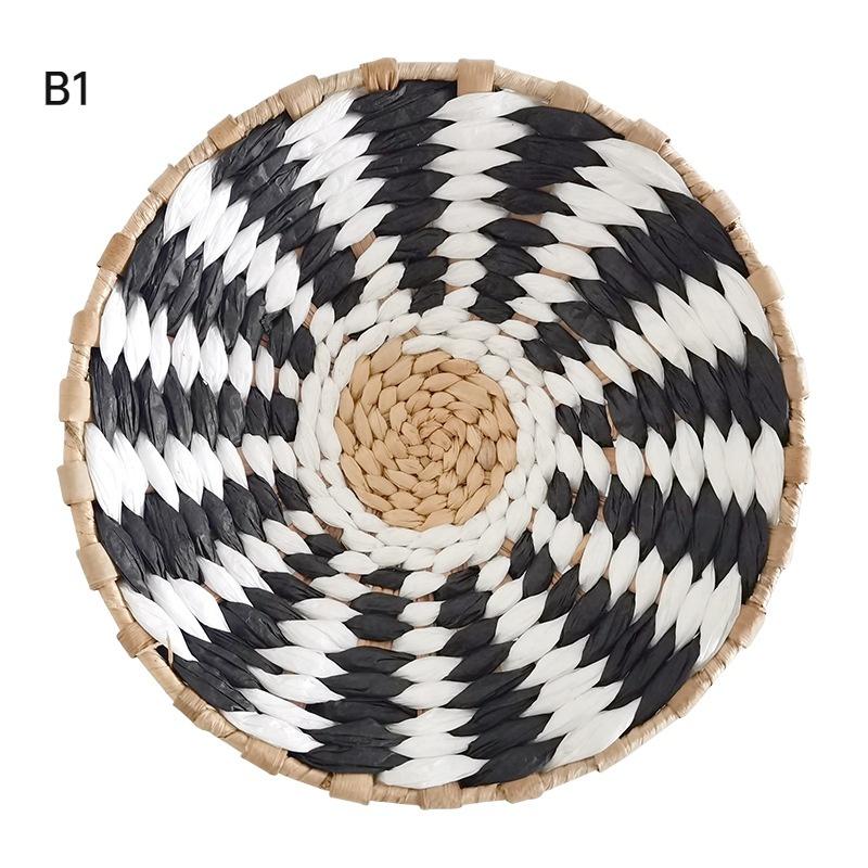 Соломенные круглые настенные украшения, подвески, креативный ретро-этнический фон, декор стен, украшения в марокканском стиле, ручные драпировки, диаметр 20/25/30 см