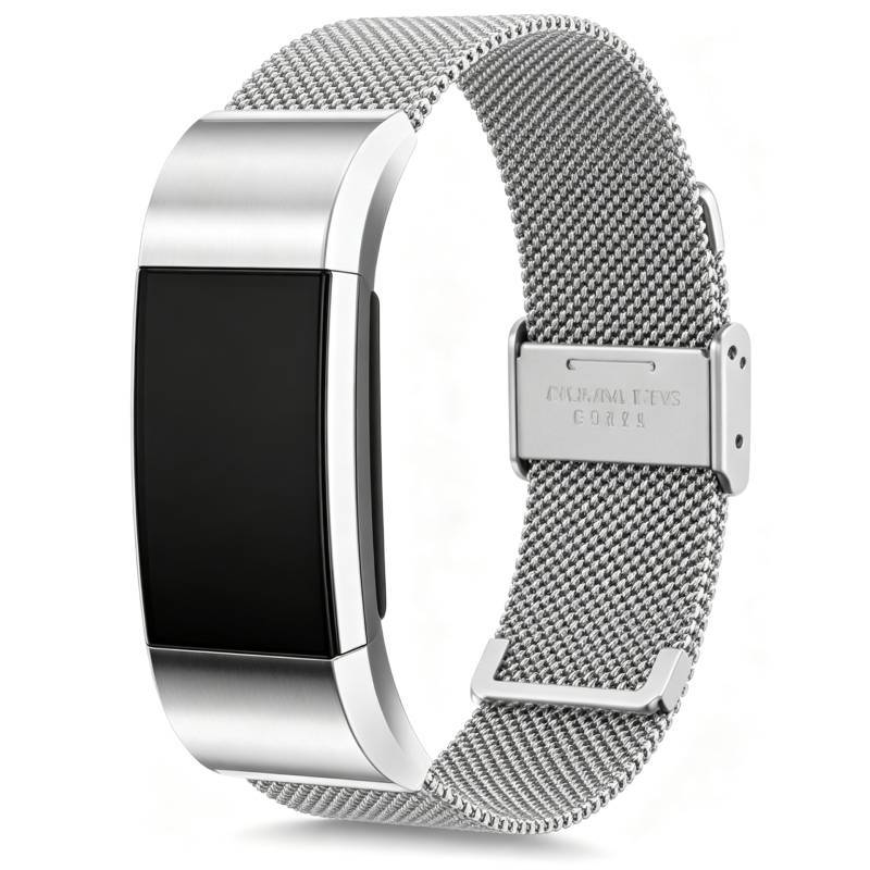Ремешок для часов Fitbit Charge 2 из нержавеющей стали с регулируемой посадкой для повседневного ношения