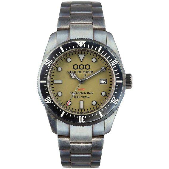Out Of Order Зеленый Авто 2.0 Superluminova C3 Циферблат Автоматический OOO.001-16.2.VE 100М Мужские Часы