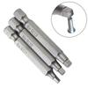 3 Pcs/Set Screwdriver Bits High Hardness Sq1+sq2+sq3