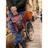 Leather Satchel Crossbody Bag, Men Women Genuine Leather Messenger Shoulder Bag Cross Body Bag Valentine Gift