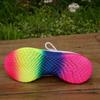 Rainbow Sole Sneakers Women Plus Size 43 Breathable Mesh Platform Sports Shoes Woman Non-Slip Lace Up Tennis Shoes