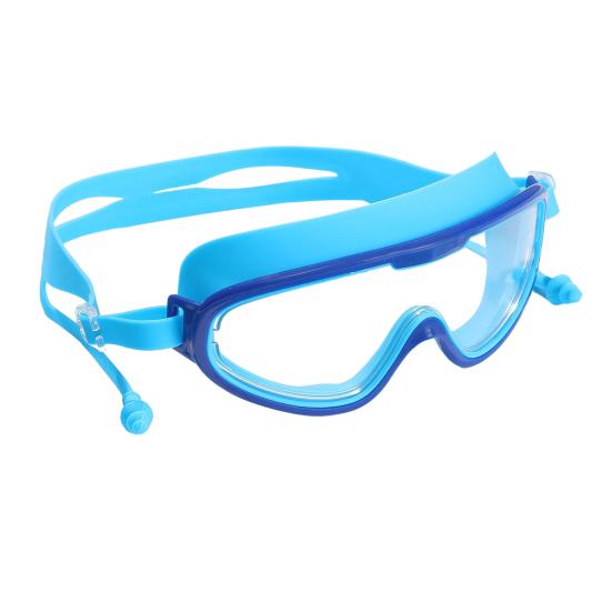 Детские очки для плавания с большой оправой, противотуманные очки для плавания с прозрачным обзором, защита от ультрафиолета, очки для бассейна для детей 5-16 лет