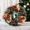 New Christmas Decorative Wreath Handmade Christmas Wreath Door Hanging Window Props Decoration.