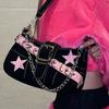 Мода интернет-знаменитостей Маленькая сумка Женская Нишевый дизайн Сумка-багет на плечо Женская Y2k Сладкая Крутая Детка Ощущение Статусности Сумка подмышку