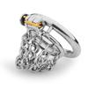 Stainless Steel Cock Cage Penis Ring Male Chastity Device with Catheter Stealth Lock Tube Adult Sex Toy Chastity Inescapable