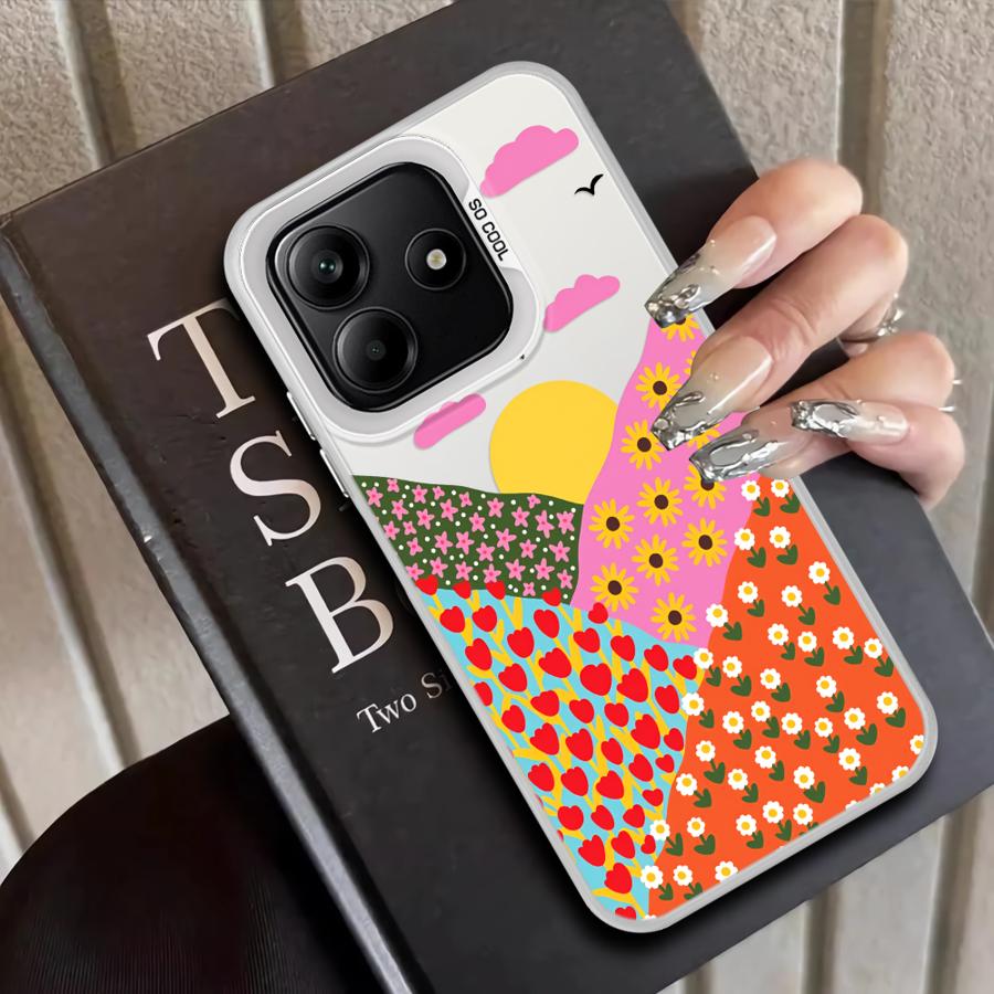 Чехол с цветочными животными для Xiaomi Redmi Note 9 10 13C 12C 14C K60 9C 9T A5 10C A1 A2 Plus Задняя крышка телефона