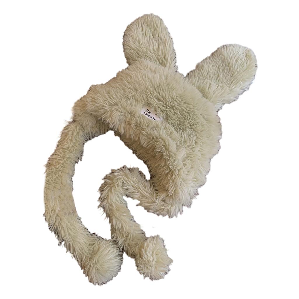 Winter Teenagers Rabbit Ear Shape Beanie Windproof Trapper Hat Ear Protector Hat Adult Winter Cycling Skiing Supplies