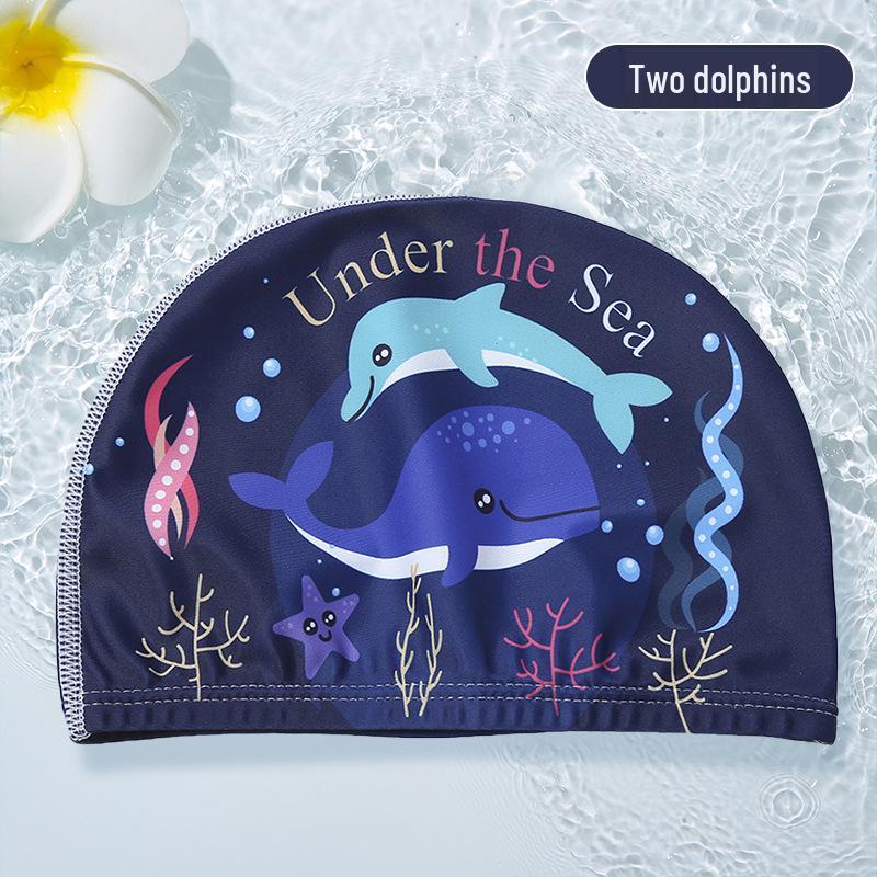 Children's Cartoon Ear-Protective Swim Cap - Cute, Comfy, and Secure for Boys and Girls