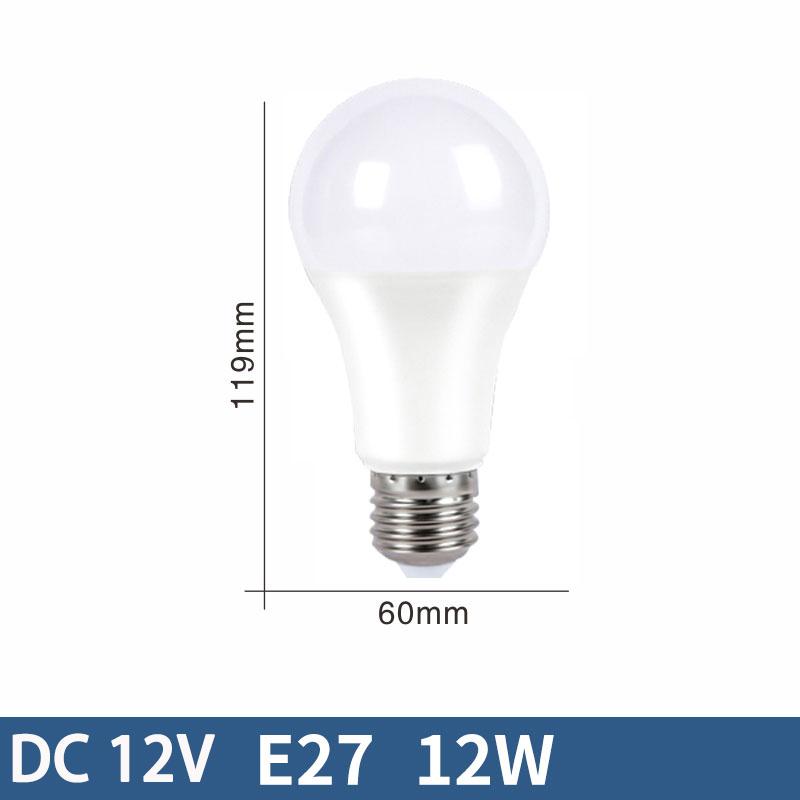 10 шт. Светодиодные лампы E27 DC 12V lampada luz E27 лампа 3W 6W 9W 12W 15W 18W точечная лампа Светодиодные лампы для наружного освещения AP 12V