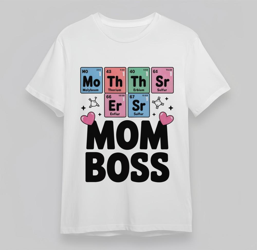Женская футболка оверсайз с графикой Science Mom, унисекс, белая, 100% хлопок