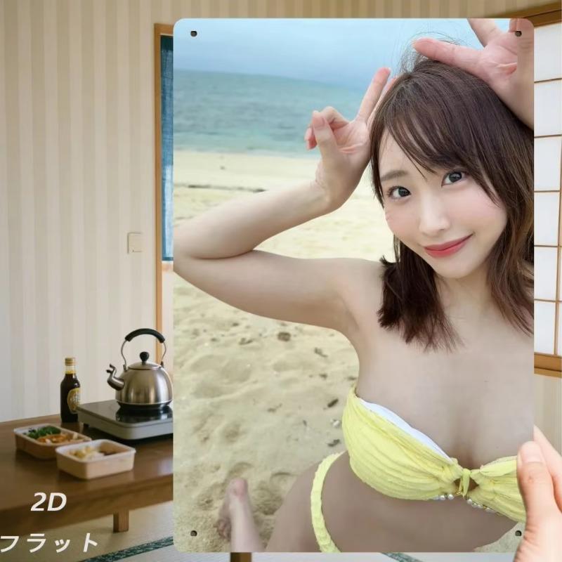 Винтажное настенное искусство с изображением пляжа и серфинга Металлическая жестяная табличка Ретро Декор для домашнего бара 8x12