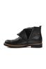 Men's Fashion Genuine Leather Flat Heeled Booties Black Fur Inside Boots Shoes