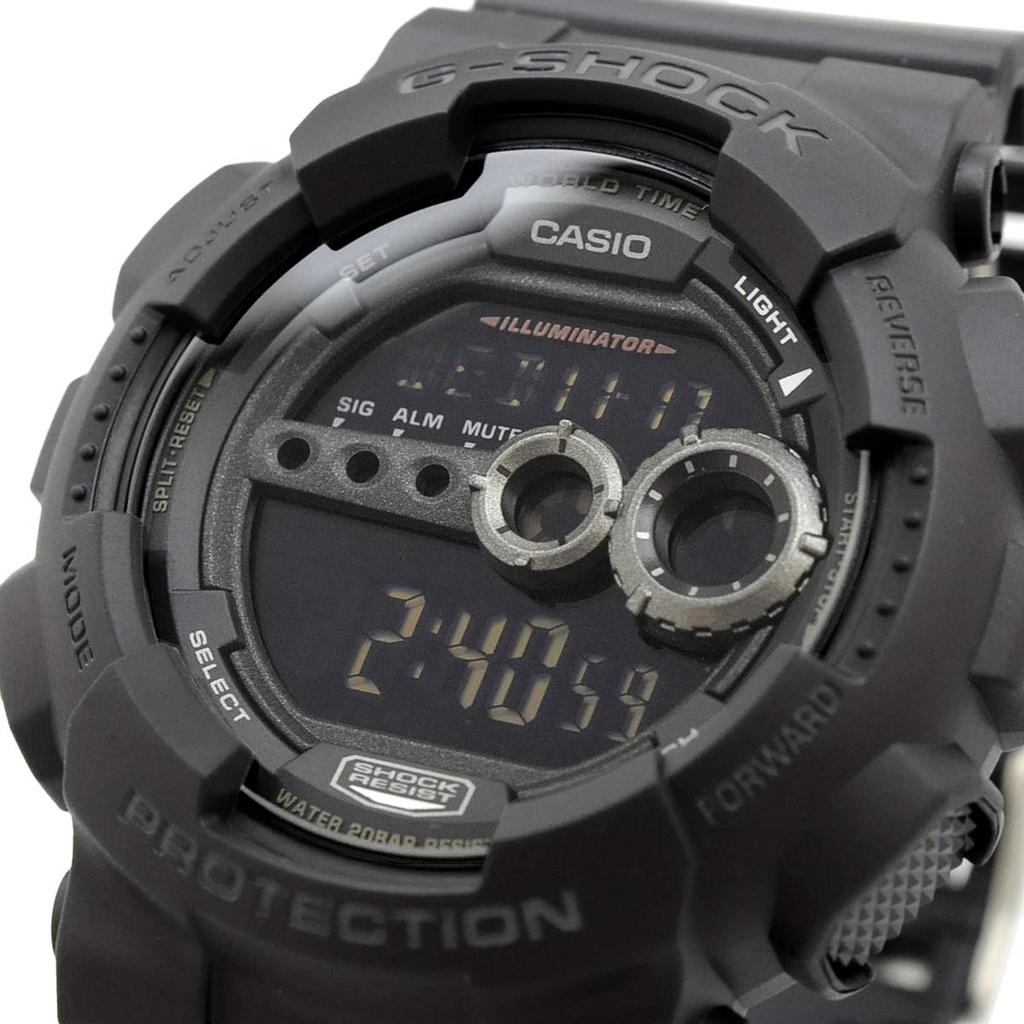 Casio Часы Casio цифровые стандартные Overseas модель спортивные черные G-SHOCK G-Shock мужские GD-100-1B [Товар]