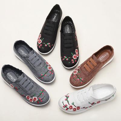 Женские туфли на плоской подошве, модные, легкие, дышащие, сетчатые, спортивные, на шнуровке, с мягкой подошвой, повседневные, универсальные, вулканизированные туфли для женщин