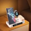Wireless Charger For Samsung Galaxy Watch 4 5 Pro Charger 3 In 1 Fast Charging Station For Samsung S23 S22 S21 Ultra With Clock