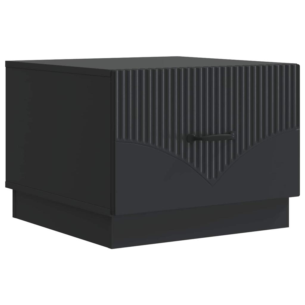 Coffee Table with Drawers Black 49 x 50 x 37 cm Engineered Wood
