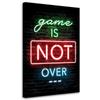 Canvas Print Inscription for Players Neon Gaming