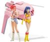 Hasegawa Creator Works Series Dirty Pair Kei Yuri Angel Scale Plastic Model CW24 & w/Lovely 1/20