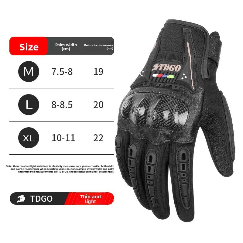 Motorcycle Riding Gloves Men's Summer Anti-drop Wear-resistant Locomotive Breathable Non-slip Waterproof Knight Equipment Touch Screen Gloves