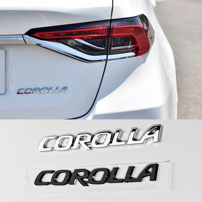 3D блестящие черные серебристые буквы Для Corolla Наклейки-эмблемы на багажник наклейка на автомобиль аксессуары для автомобиля наклейка для тюнинга автомобиля