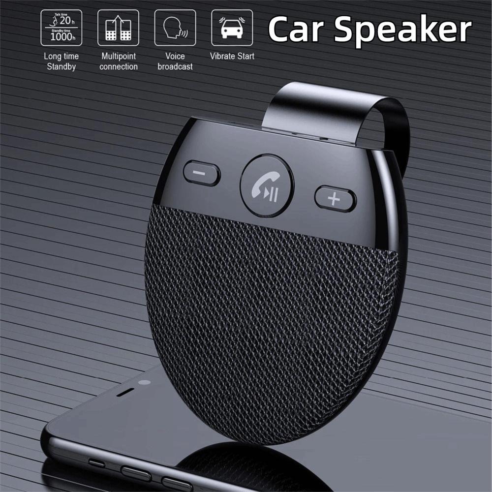 Bluetooth 5.0 Handsfree Car Kit High Definition Voice Sun Visor Music Player Music Playback