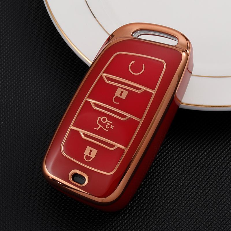 TPU Car Remote Key Case Cover Bag Shell Fob Holder for Changan CS25 CS35Plus CS85 CS95 Protector Accessories