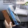 For Huawei Mate X6 Case Leather Protective Cover with Smart Window Auto Wake Up