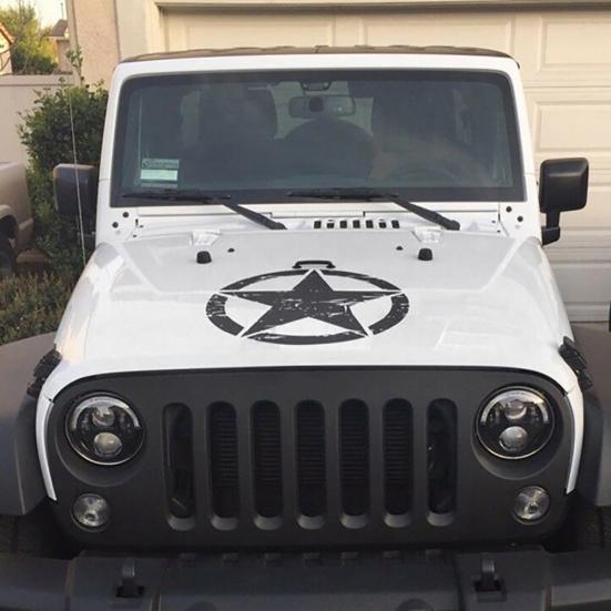 Пятиконечная звезда самоклеящиеся автомобильные наклейки на капот автомобиля украшения