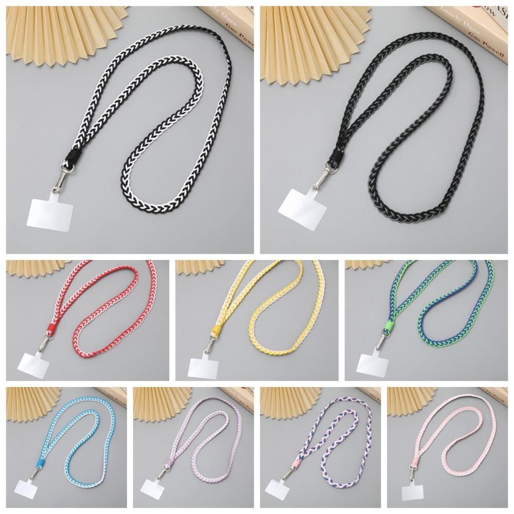 Ремешок для телефона с защитой от потери, плетеный вручную, через плечо, плетеный шнур для телефона, женский, женский