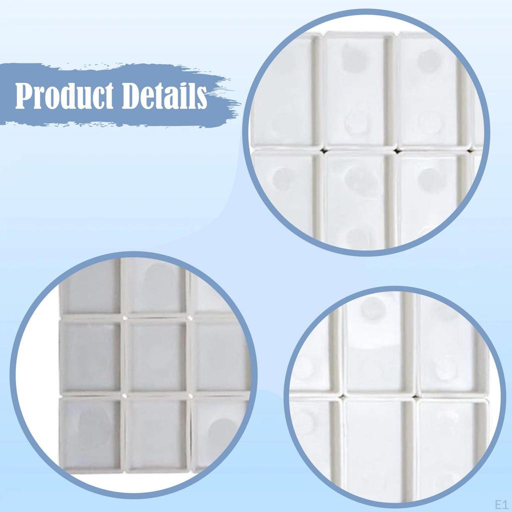 40x Empty Watercolor Half Pans Water Color Pallet Artist Paint Tins for Gouache Oils Acrylics