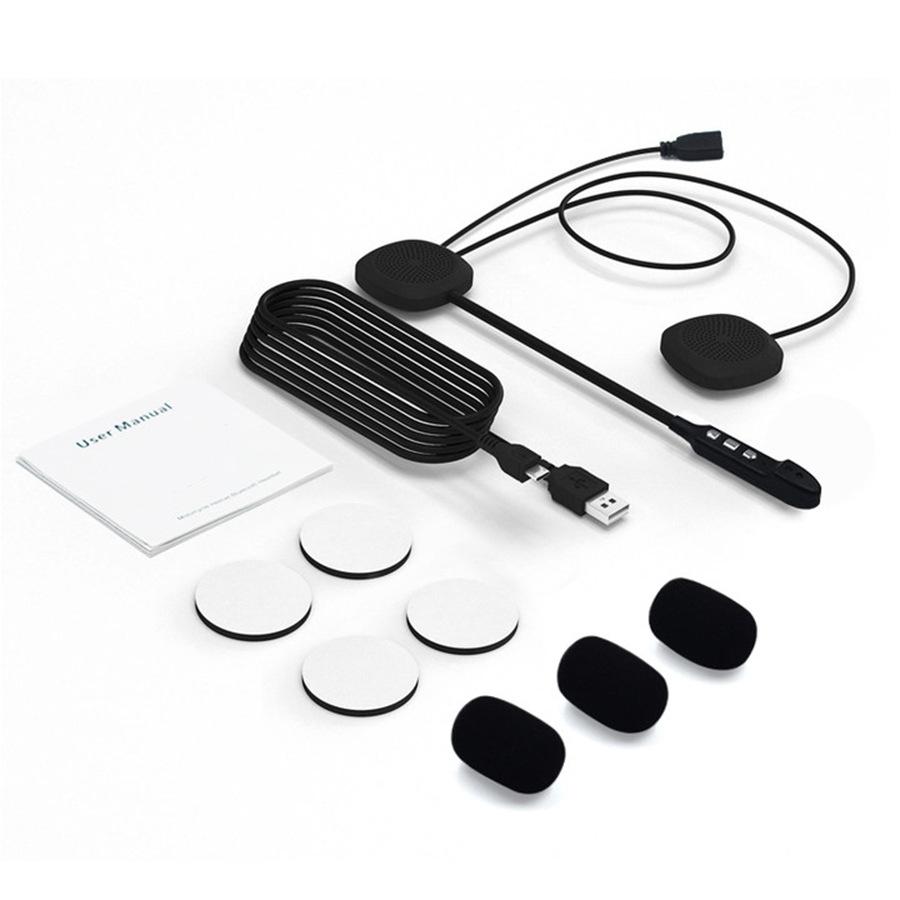 Motorcycle Helmet Headset Stereo Speaker Headphone Universal T2 Wireless Bluetooth 5.0 Motorcycle Helmet Headphone Mp3 Speaker