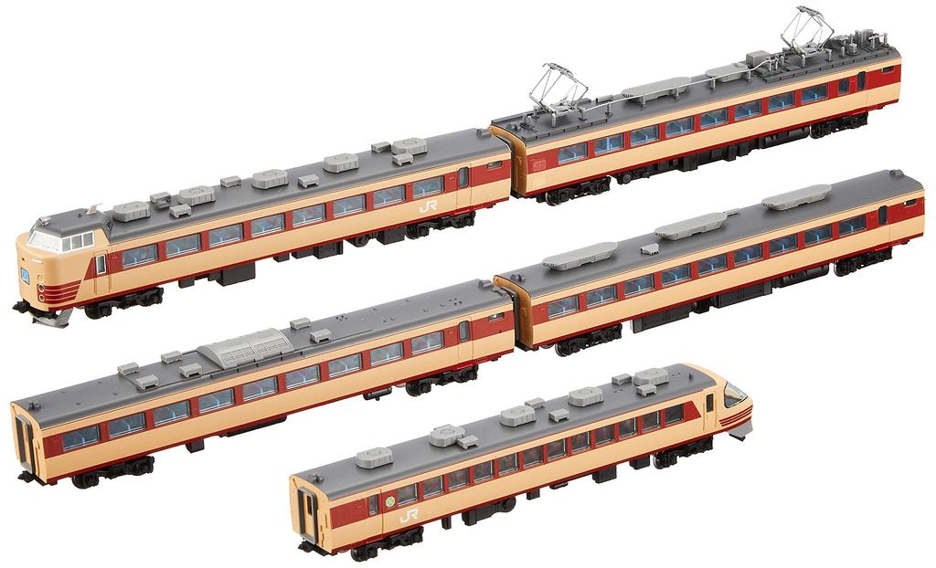 TOMIX N Gauge 485 Series Raicho Basic A5 Car Set 92333 Модель поезда железной дороги