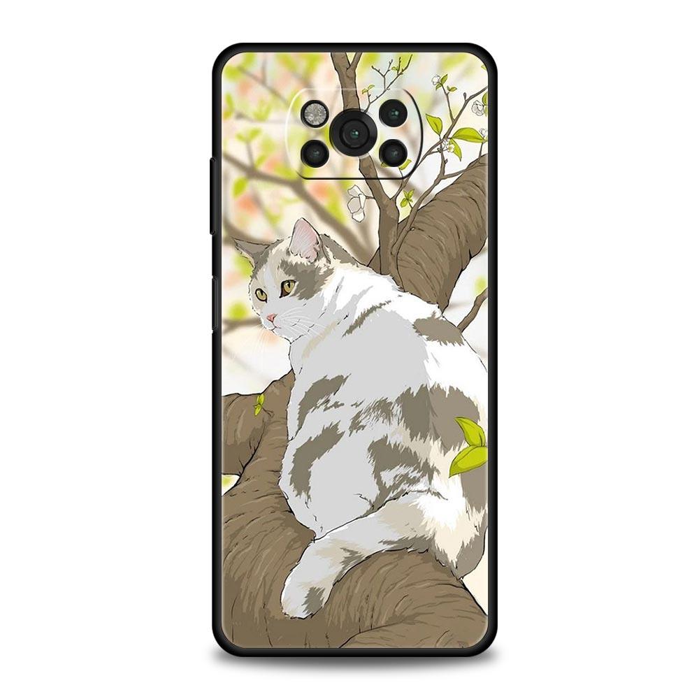 Модный чехол для телефона с милыми котами для Xiaomi Poco X3 NFC M3 F3 F4 M4 X4 Mi Note 12T 12 Pro 10 11 Lite 10T 5G 11T 9T 11i мягкий чехол