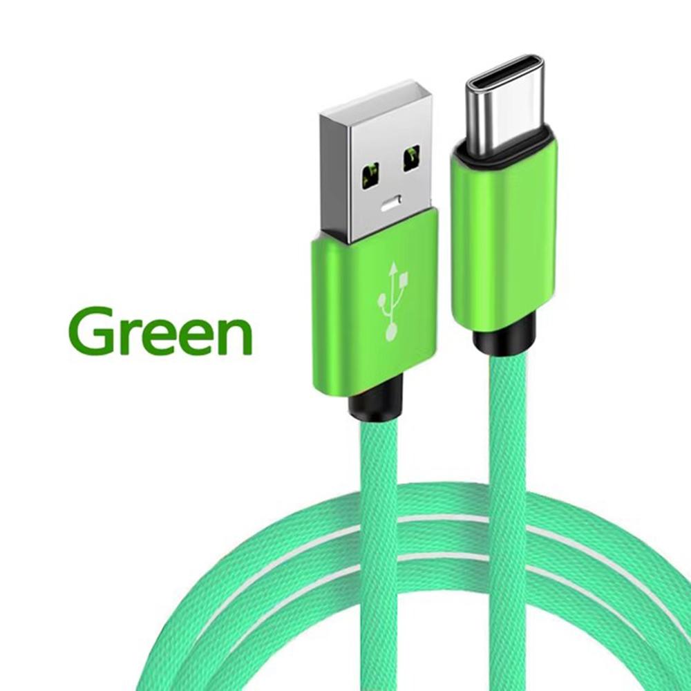 USB A к Type C нейлоновый плетеный провод зарядный кабель дата синхронизация кабель 3A быстрая зарядка для Samsung Android USB C мобильный телефон