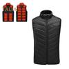 Мужской утепленный жилет-пуховик с USB-электрическим графитовым подогревом, ветрозащитный терможилет для зимнего отдыха на свежем воздухе, пуховый жилет из хлопка