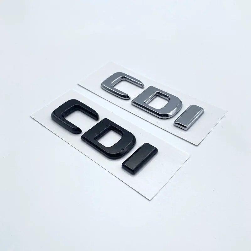 Буквы-эмблема для Mercedes Benz CDI CGI TDI 4Matic, Стайлинг автомобиля, табличка с логотипом багажника, наклейка с логотипом, плоские шрифты, серебристый, глянцевый, черный