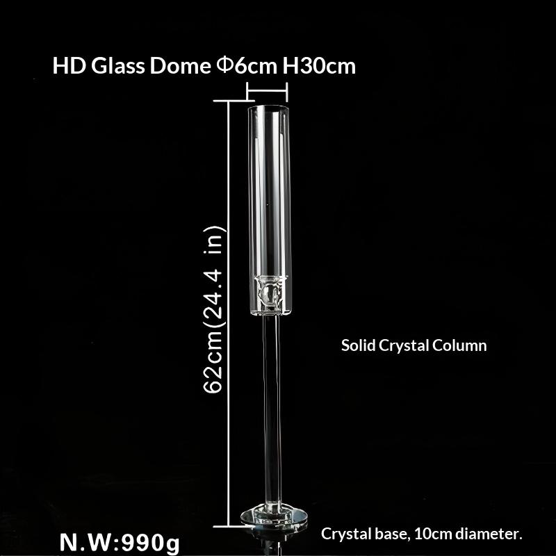 Single-head Crystal Glass Candle Holder Elegant Luxury Style for Hotel Weddings Parties Christmas Decorations Table Decor
