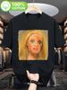 2025 Current Trend in Fashion HipHop Student TShirt for WoUnisex Featuring a Humorous Scary Doll Face Meme Made from Heavyweight
