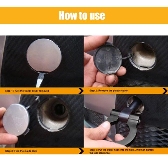Крюк для прицепа, отличный износостойкий компактный автомобильный фаркоп, декор, бампер, автоаксессуары