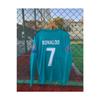 2018 Season Cristiano Ronaldo Long Sleeve Turquoise Jersey